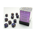 Chessex - 36er Box Würfel - Speckled Golden Cobalt 12mm D6 Dice Block (36 dice)