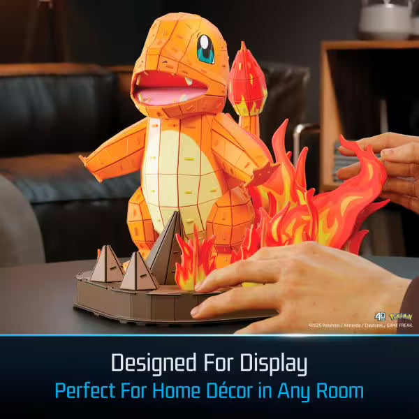 Spin Master - Glumanda 4D Build Puzzle - Pokémon - ab 12 Jahren