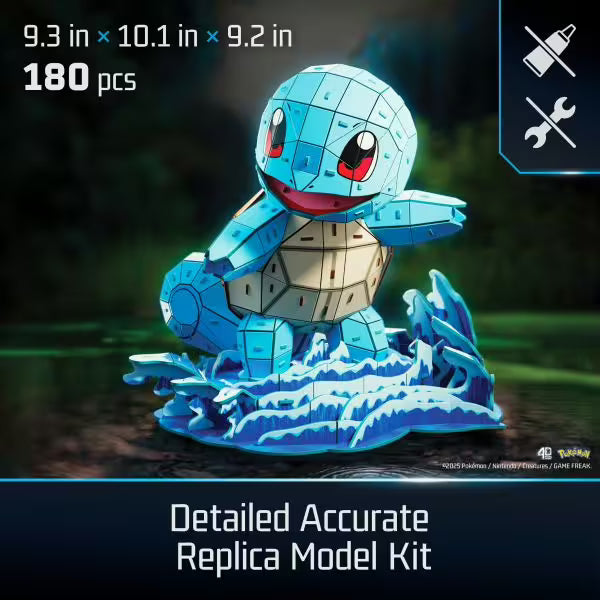 Spin Master - Schiggy 4D Build Puzzle - Pokémon - ab 12 Jahren