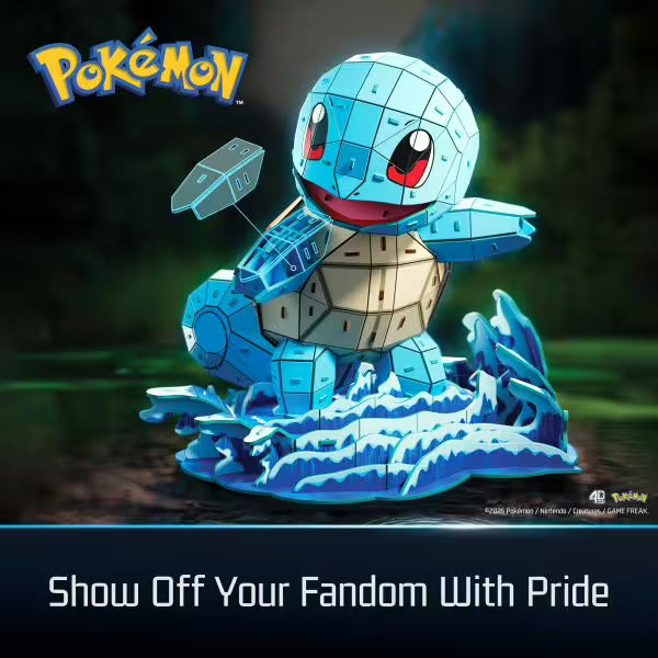 Spin Master - Schiggy 4D Build Puzzle - Pokémon - ab 12 Jahren