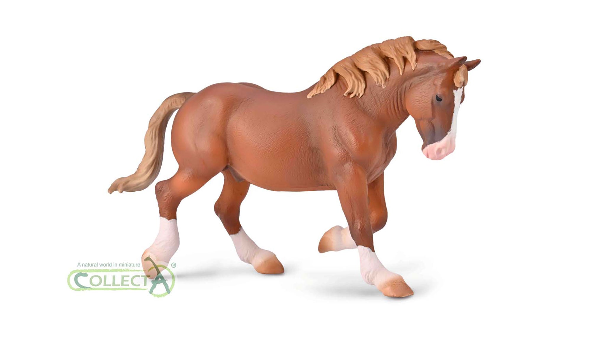 CollectA - 80008 - BRETONISCHES ZUGPFERD HENGST FUCHS (XL)