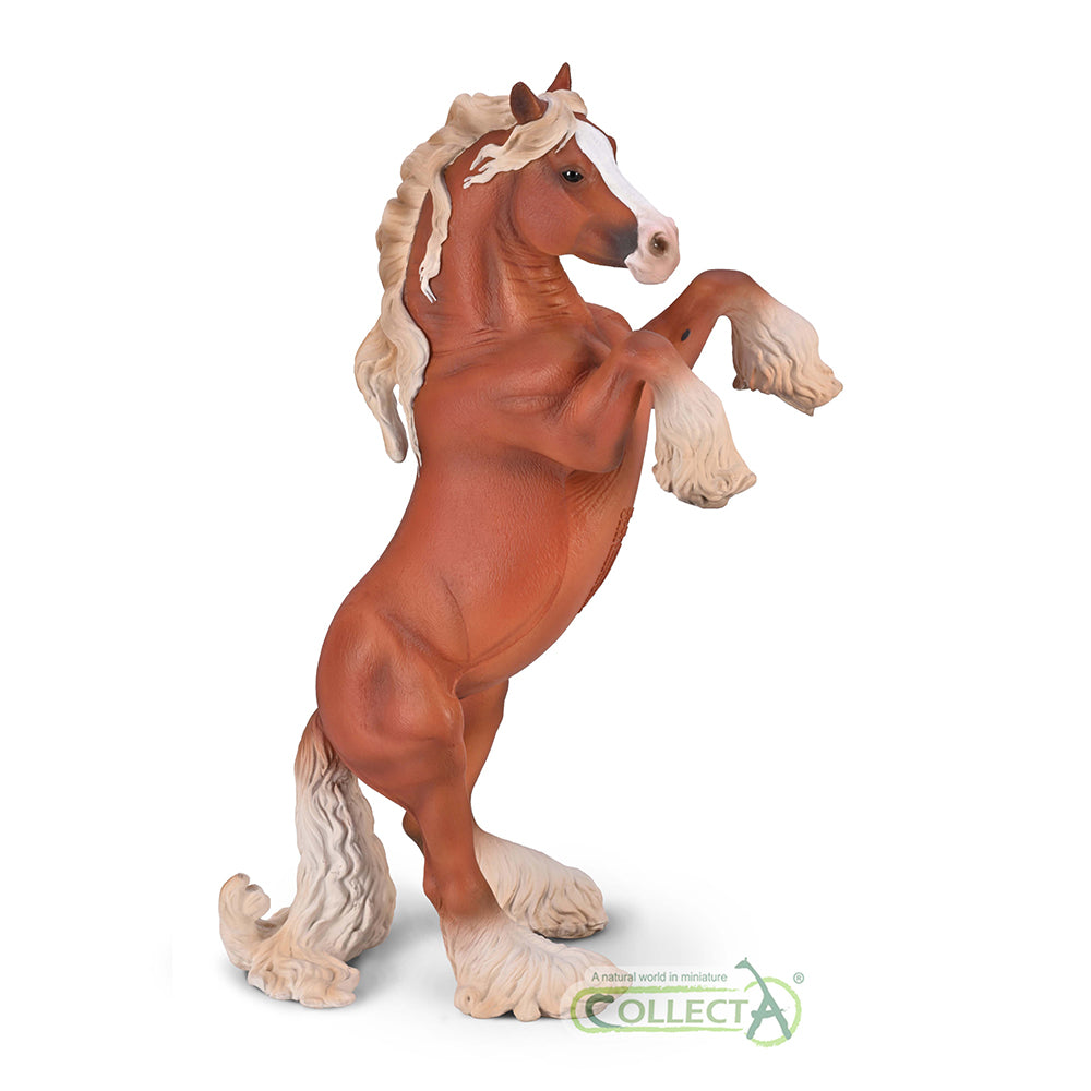 CollectA - 80054 - Gypsy Vanner Stute steigend, Fuchs - Deluxe Maßstab 1:12