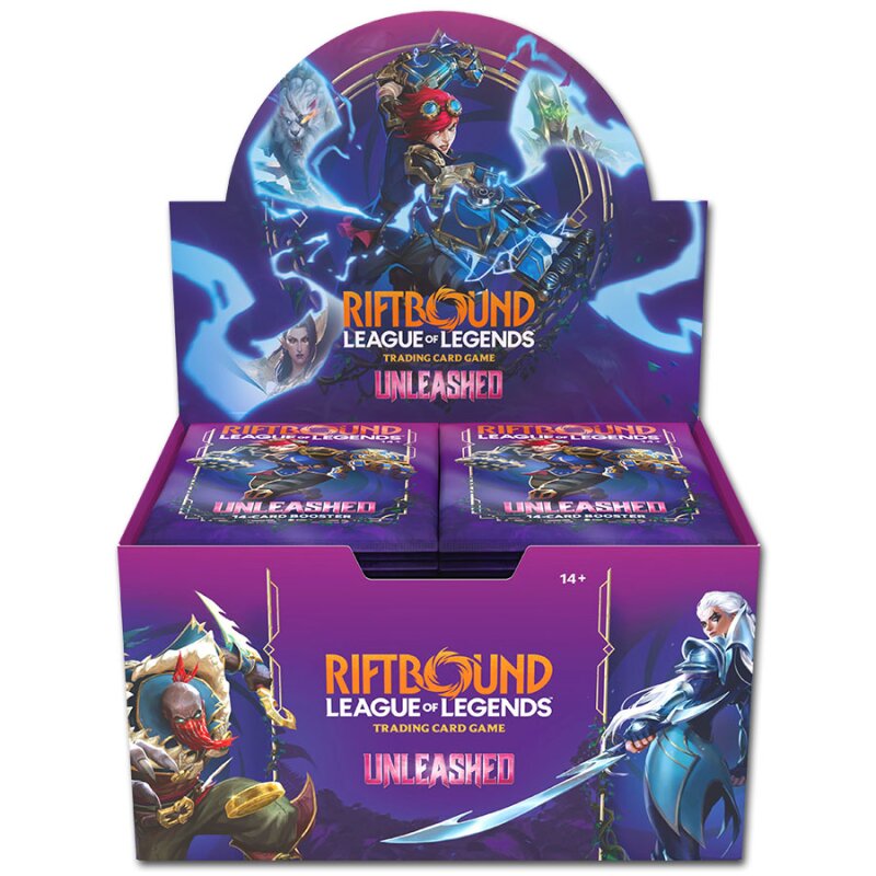Riftbound: League of Legends TCG - Unleashed Booster Display (24 Boosters) - Englisch