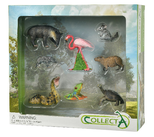 CollectA - 84098 - 6 ST WILD LIFE SET (SÜD-AMERIKA), WINDOW BOX