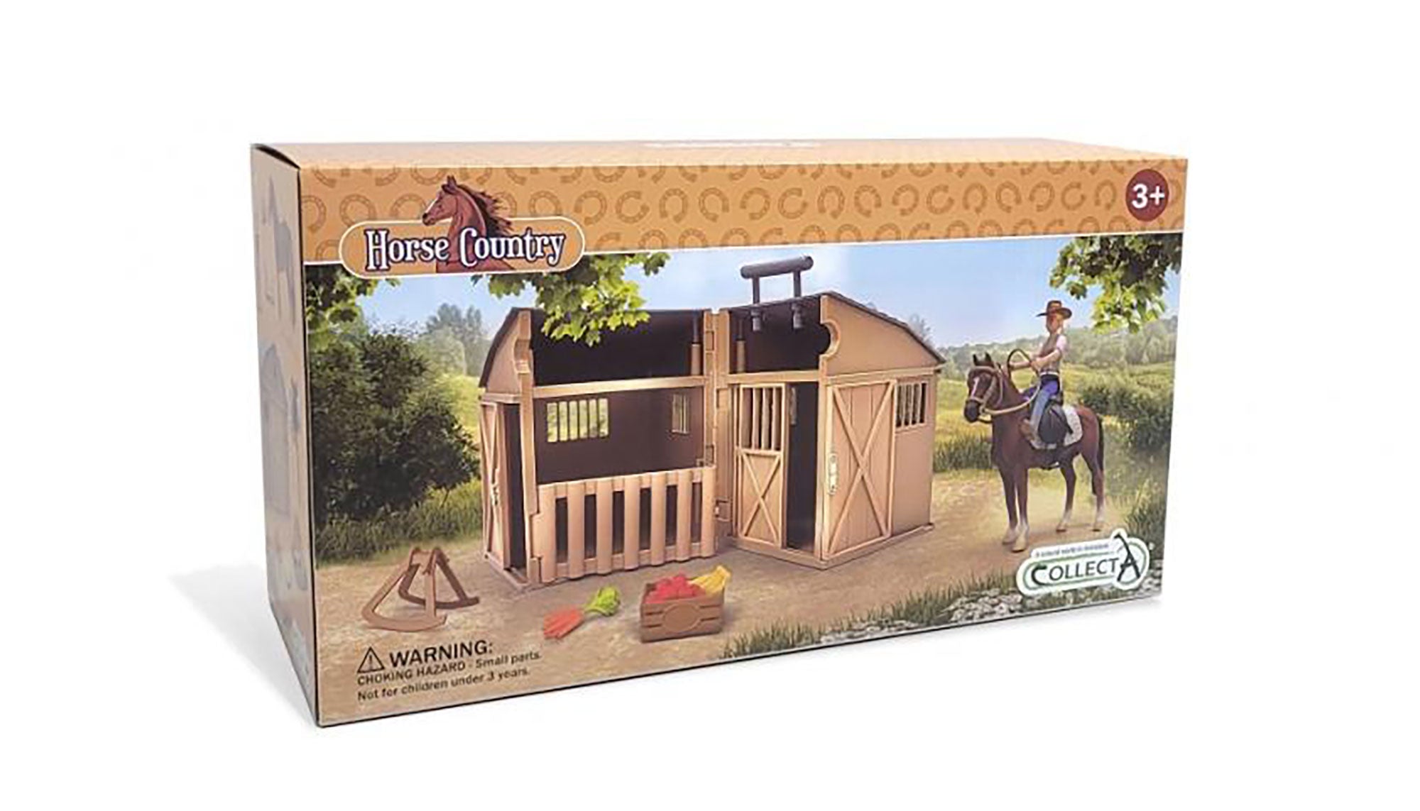 CollectA - 84246 - REITERIN & ZUBEHÖR MIT PFERDE- UND STALL BOX-SET