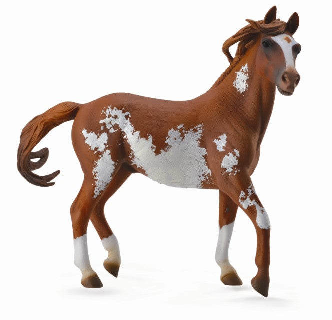 CollectA - 88713 - MUSTANG HENGST CHESTNUT OVERO 1:12 (DELUXE)