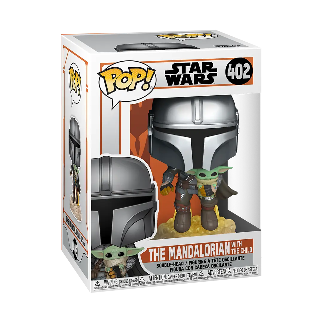 Star Wars POP! Premium Vinyl Mando Flying w/Jet Pack 9 cm