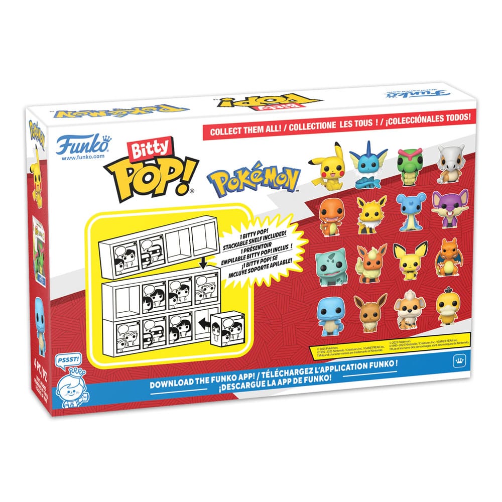 Pokémon Bitty POP! Vinyl Figuren 4er-Pack Series 4 2 cm