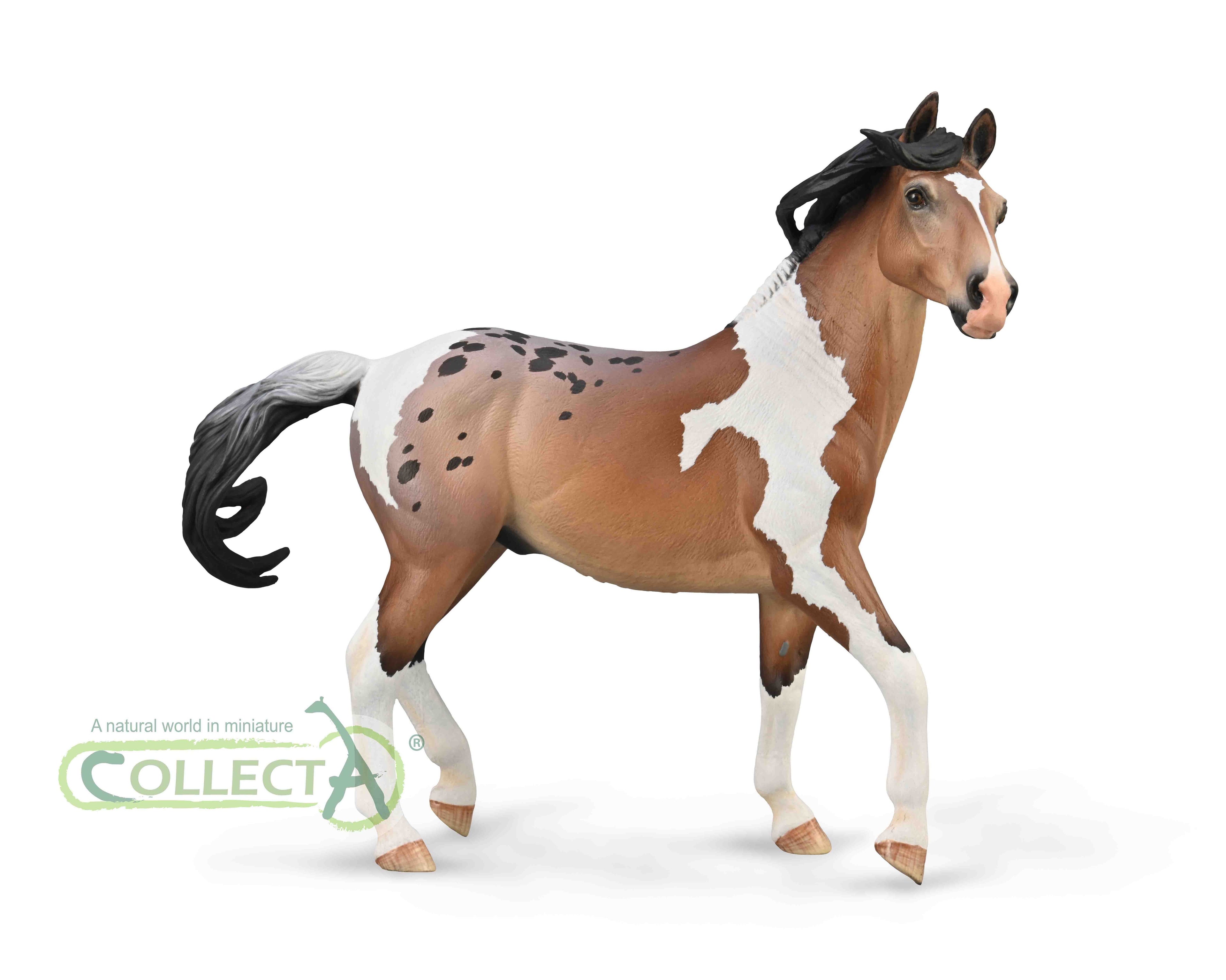 CollectA - 88978 - MUSTANG HENGST BAY PINTOLOOSA 1:12 (DELUXE)