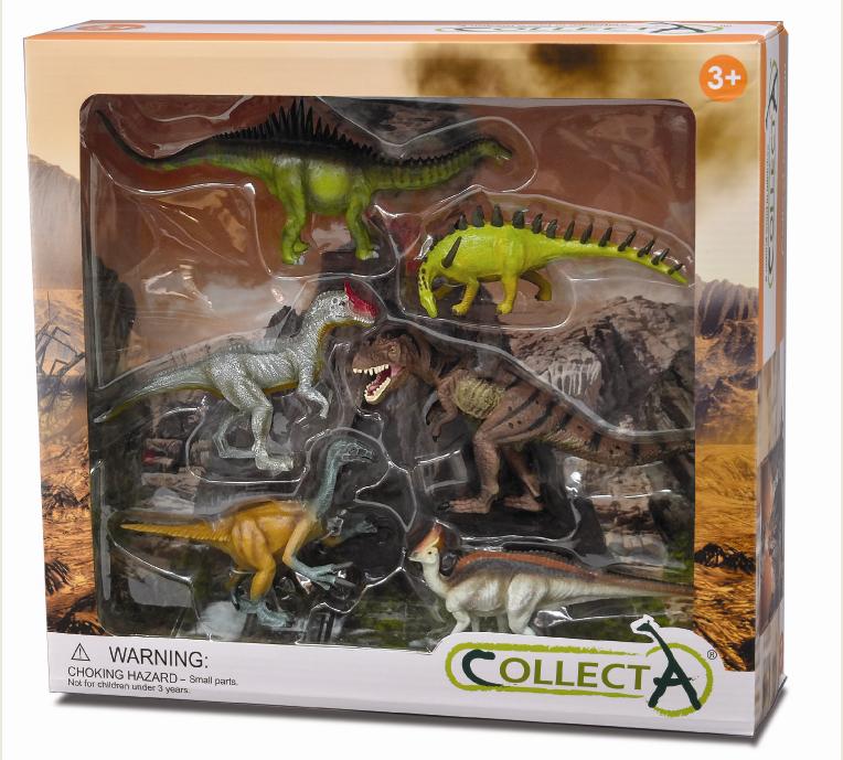 CollectA - 89100 - * 6 ST DINOSAURIER  WINDOW BOX