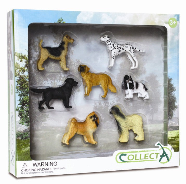 CollectA - 89119 - * 7 ST HUNDE UND WELPEN SET WINDOW BOX