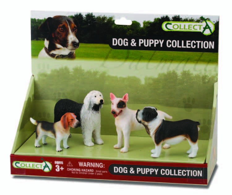 CollectA - 89270 - * 4 ST HUNDE SET PLATFORM