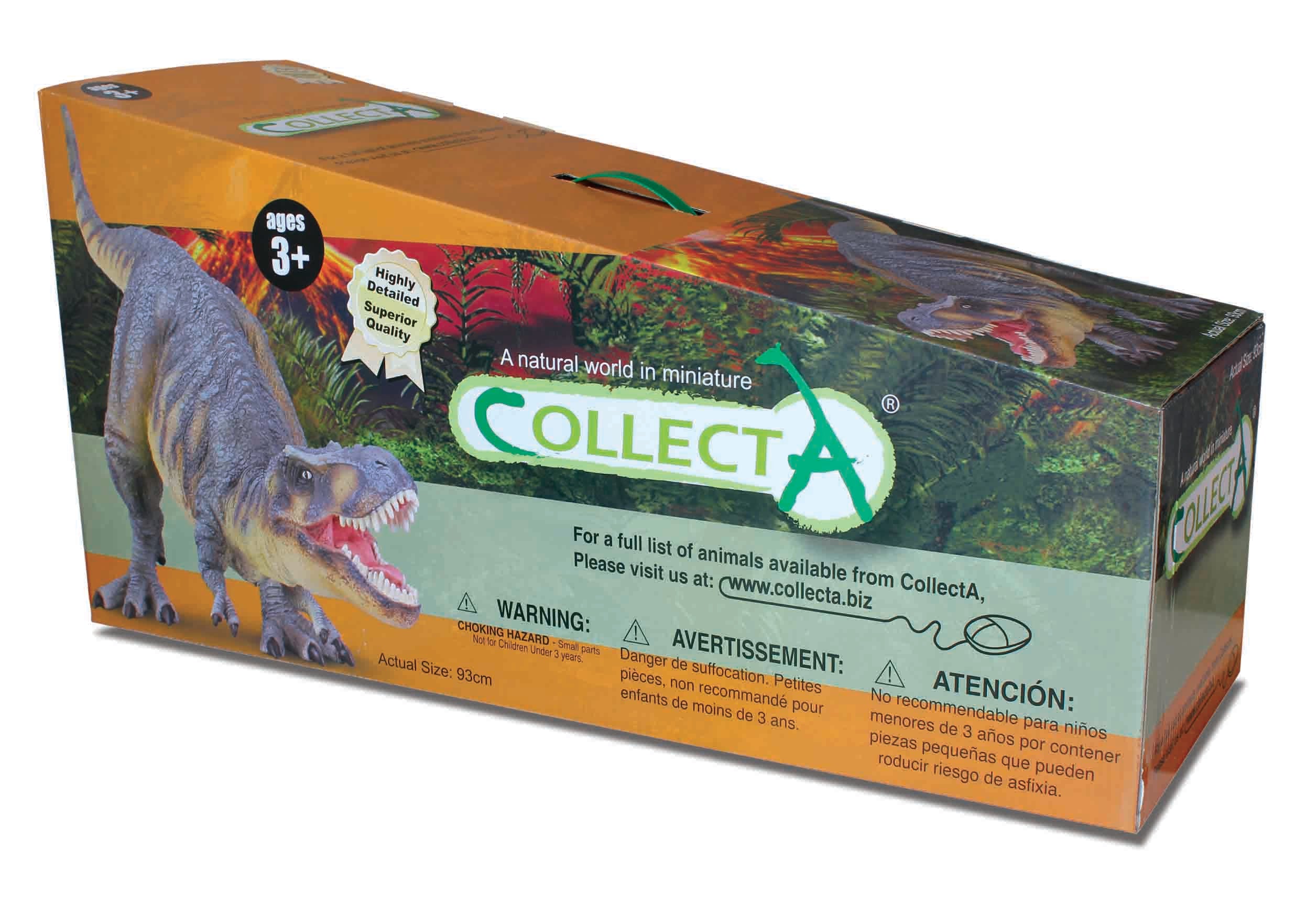 CollectA - 89309 - TYRANNOSAURUS REX 1:15 Deluxe, GESCHENKKARTON MIT GRIFF