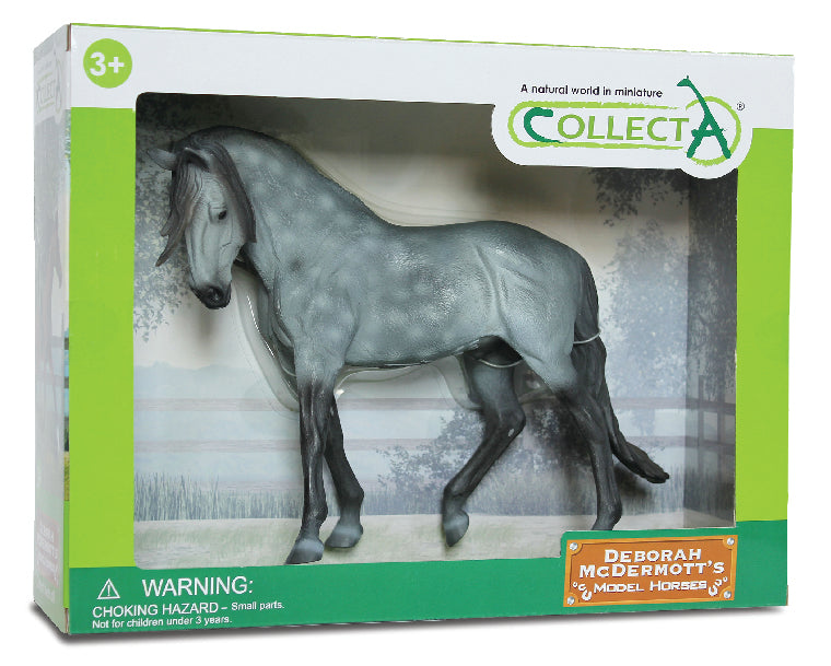 CollectA - 89555 - ANDALUSISCHER HENGST DUNKELAPFELSCHIMMEL (WB)