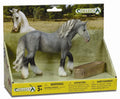 CollectA - 89564 - 2 ST PFERD UND TROG SET PLATFORM