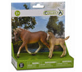 CollectA - 89565 - 2 ST PFERDE LEBEN SET PLATFORM