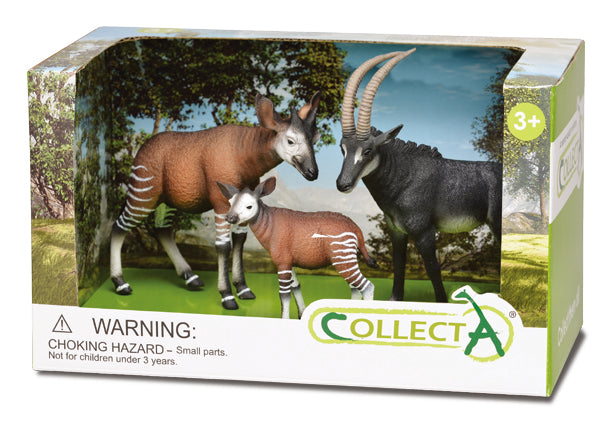 CollectA - 89567 - 3 ST WILDLEBEN SET OPEN BOX