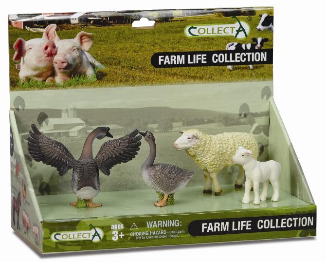 CollectA - 89572 - 4 ST BAUERNHOF-LEBEN SET PLATFORM