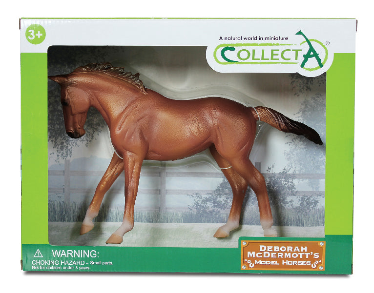 CollectA - 89579 - VOLLBLUTSTUTE KASTANIENFARBEN 1:12 DELUXE, WINDOW BOX
