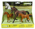 CollectA - 89694 - 3 ST PFERDE-LEBEN SET PLATFORM