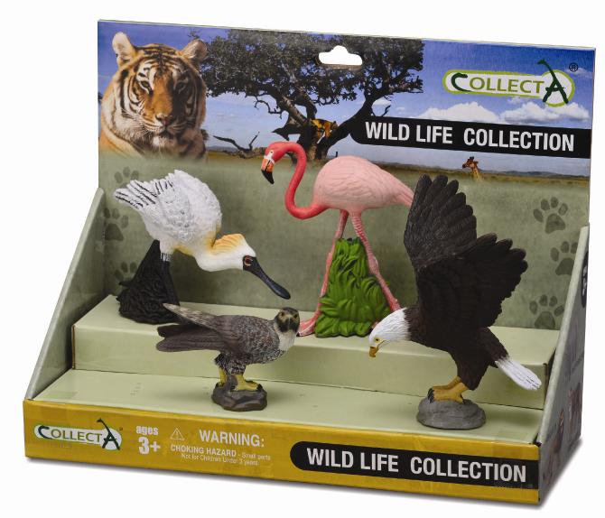 CollectA - 89810 - 4 ST WILDLEBEN SET PLATFORM