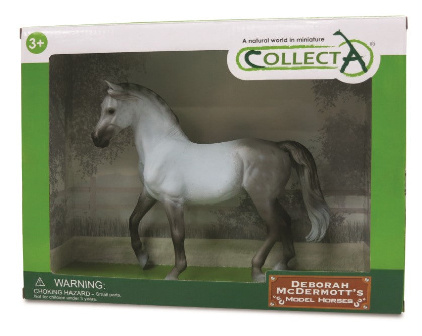 CollectA - 89885 - ARABER STUTE GRAU 1:12 DELUXE WINDOW BOX