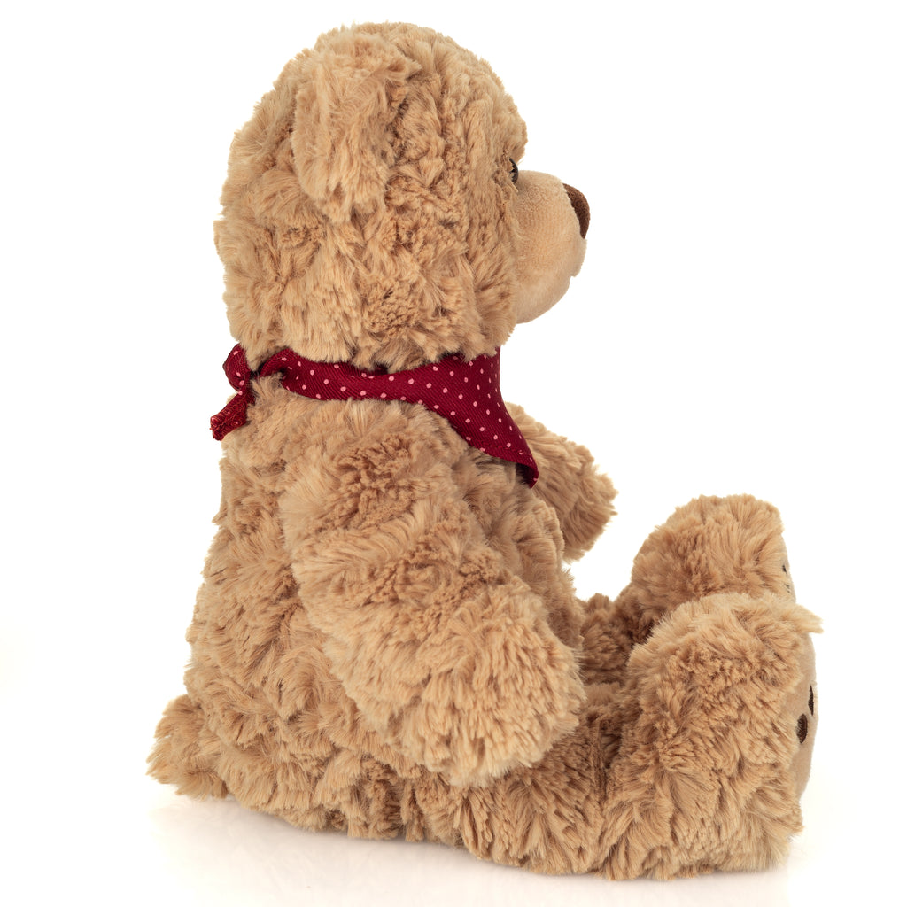 Teddy Curtis mit rotem Halstuch 30 cm