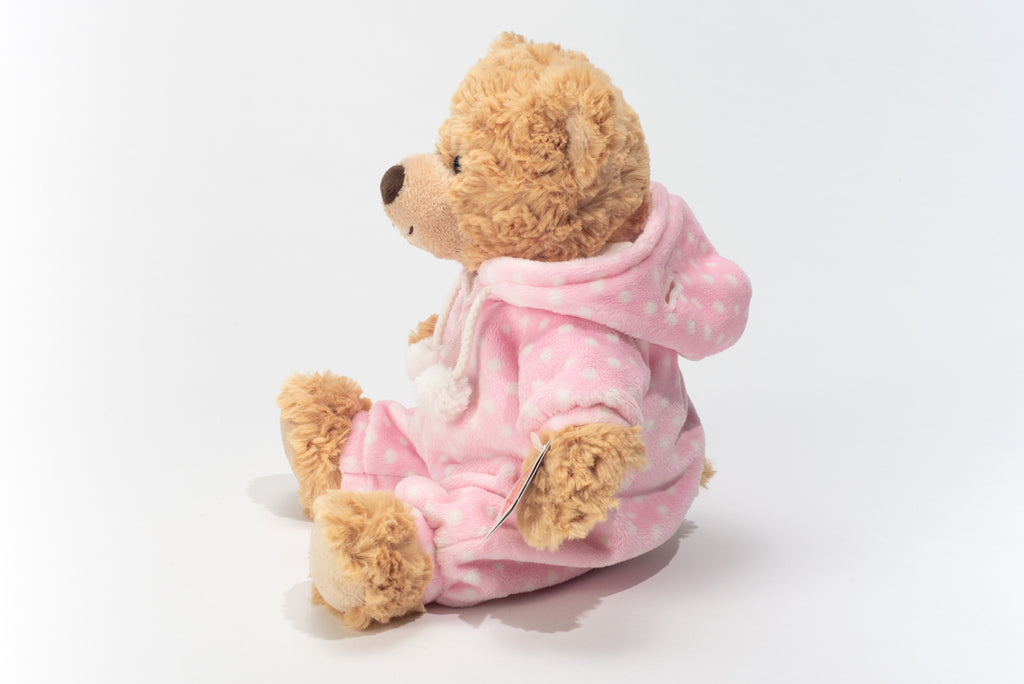 Schlafanzugbär rosa 30 cm