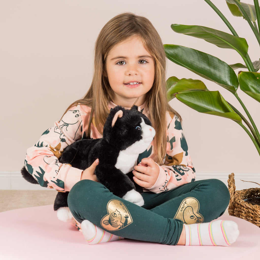 Schlenkerkatze schwarz 30 cm