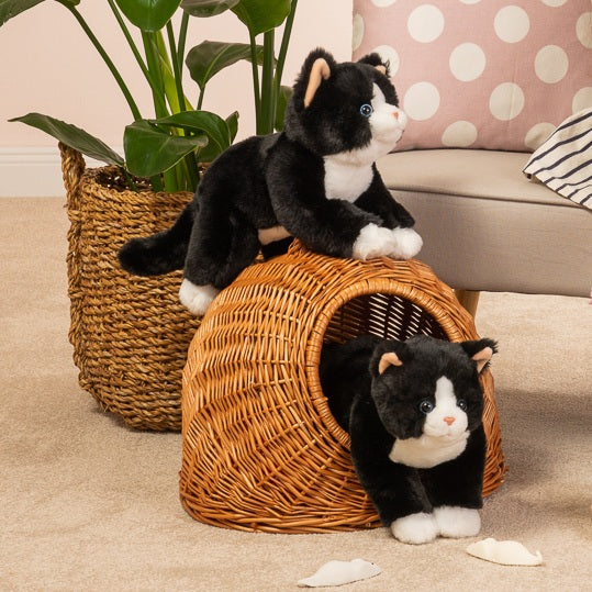 Schlenkerkatze schwarz 30 cm