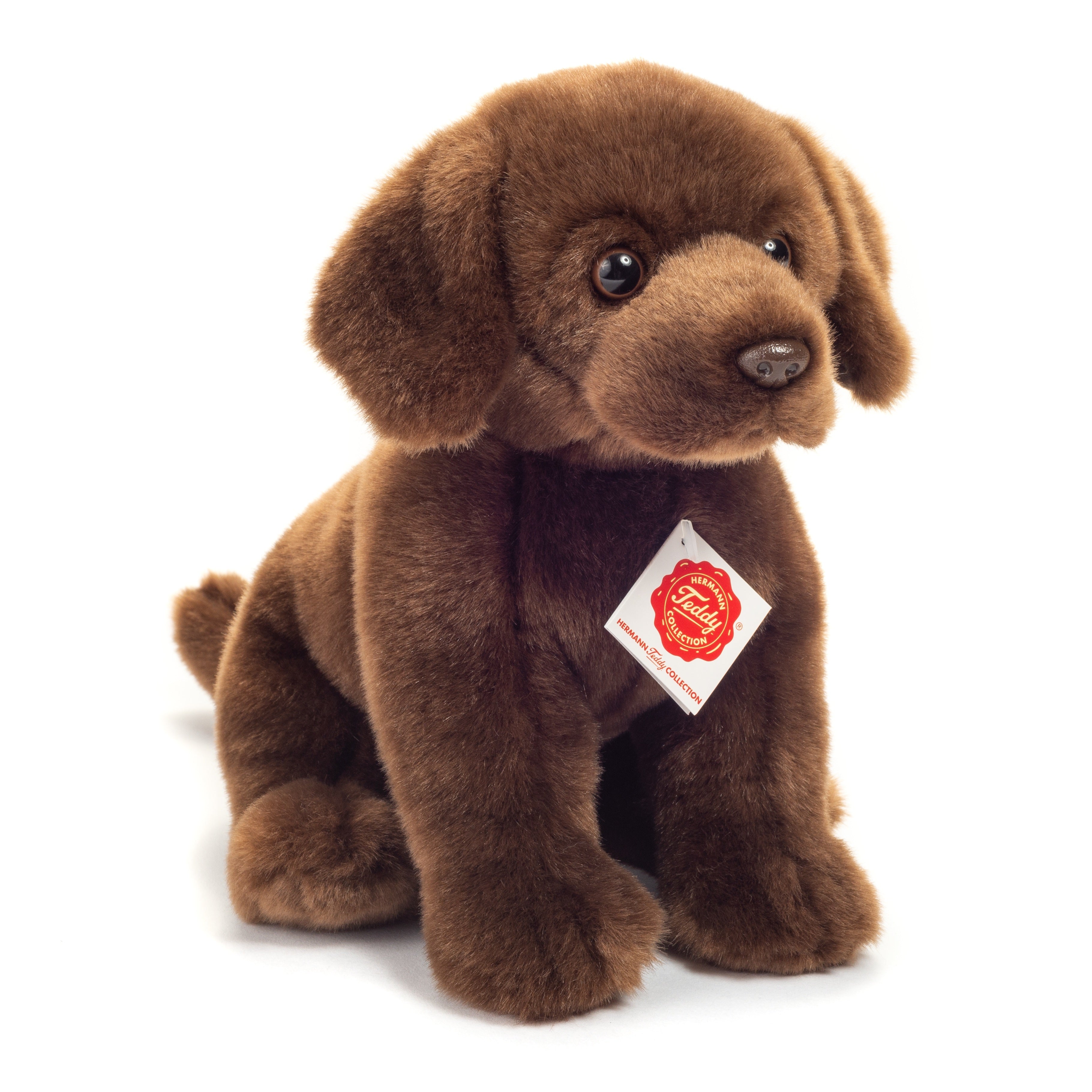Labrador sitzend dunkelbraun 25 cm