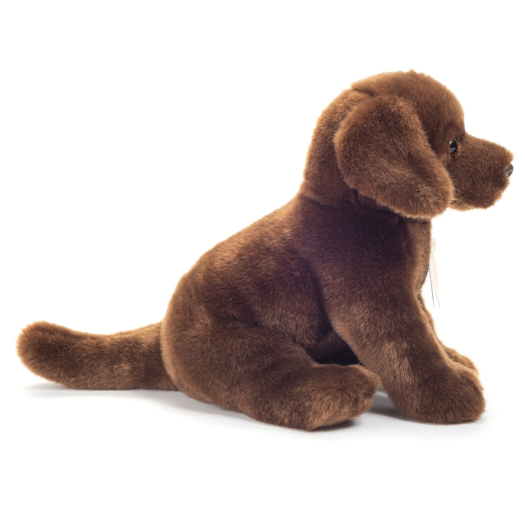 Labrador sitzend dunkelbraun 25 cm