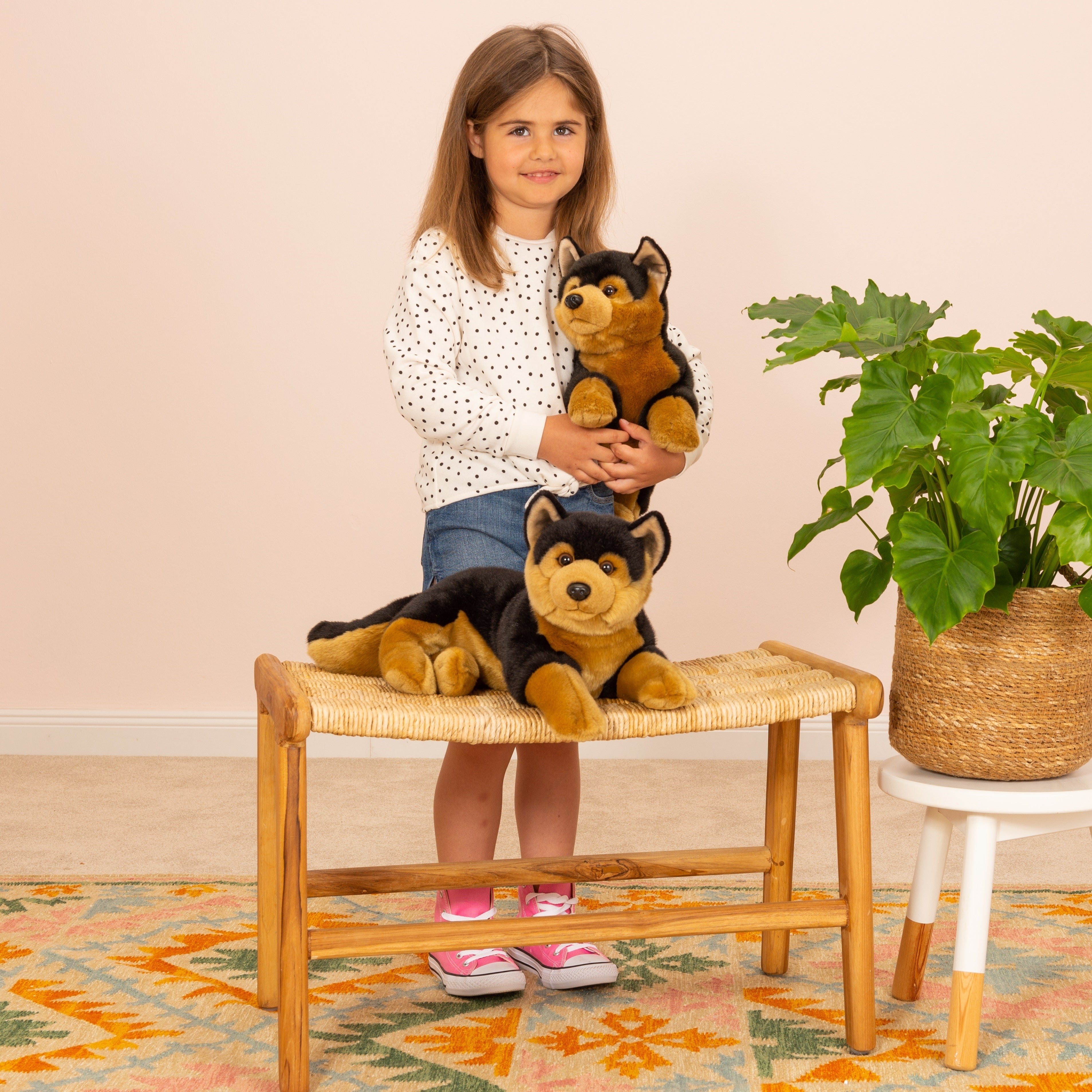 Schäferhund liegend 45 cm