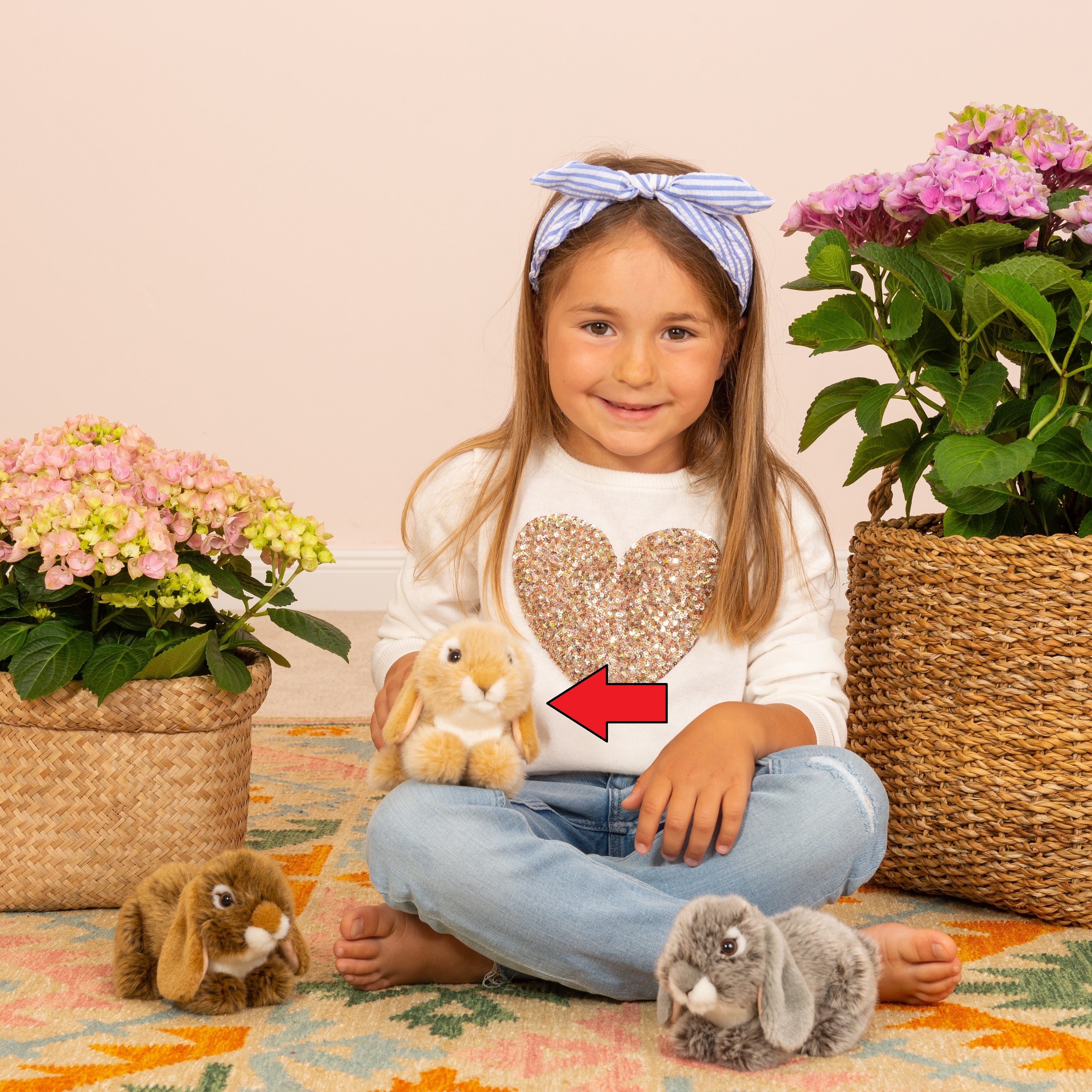 Widderkaninchen beige 18 cm