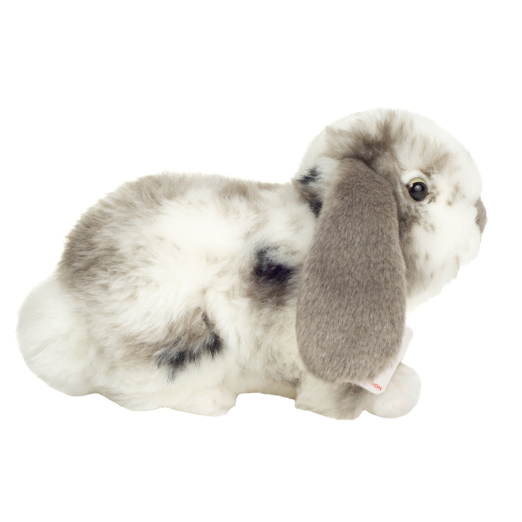 Widderkaninchen grau-weiß gescheckt 23 cm