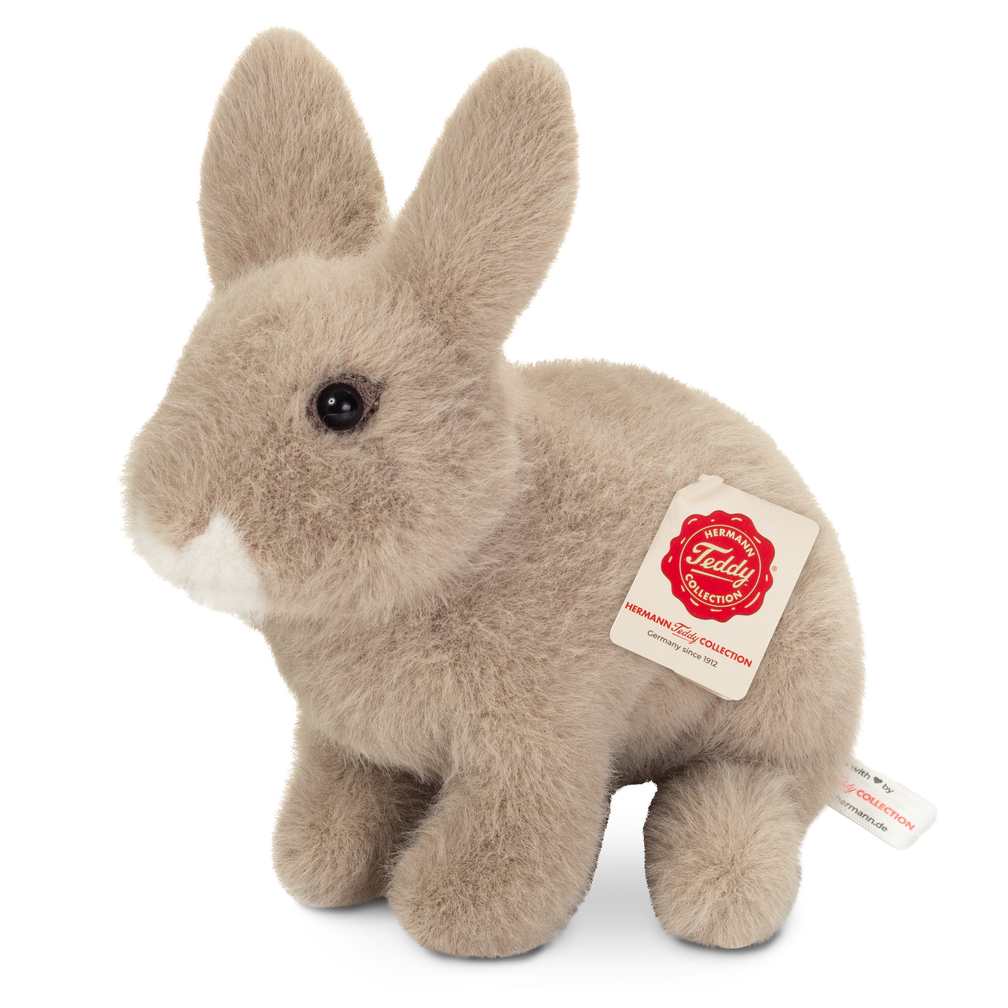 Hase sitzend grau 20 cm
