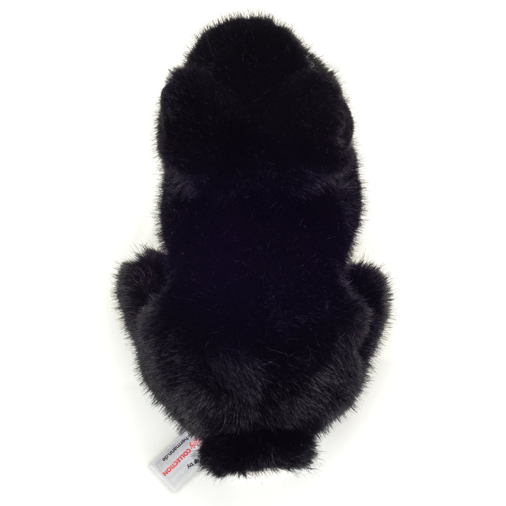 Hase sitzend schwarz 17 cm