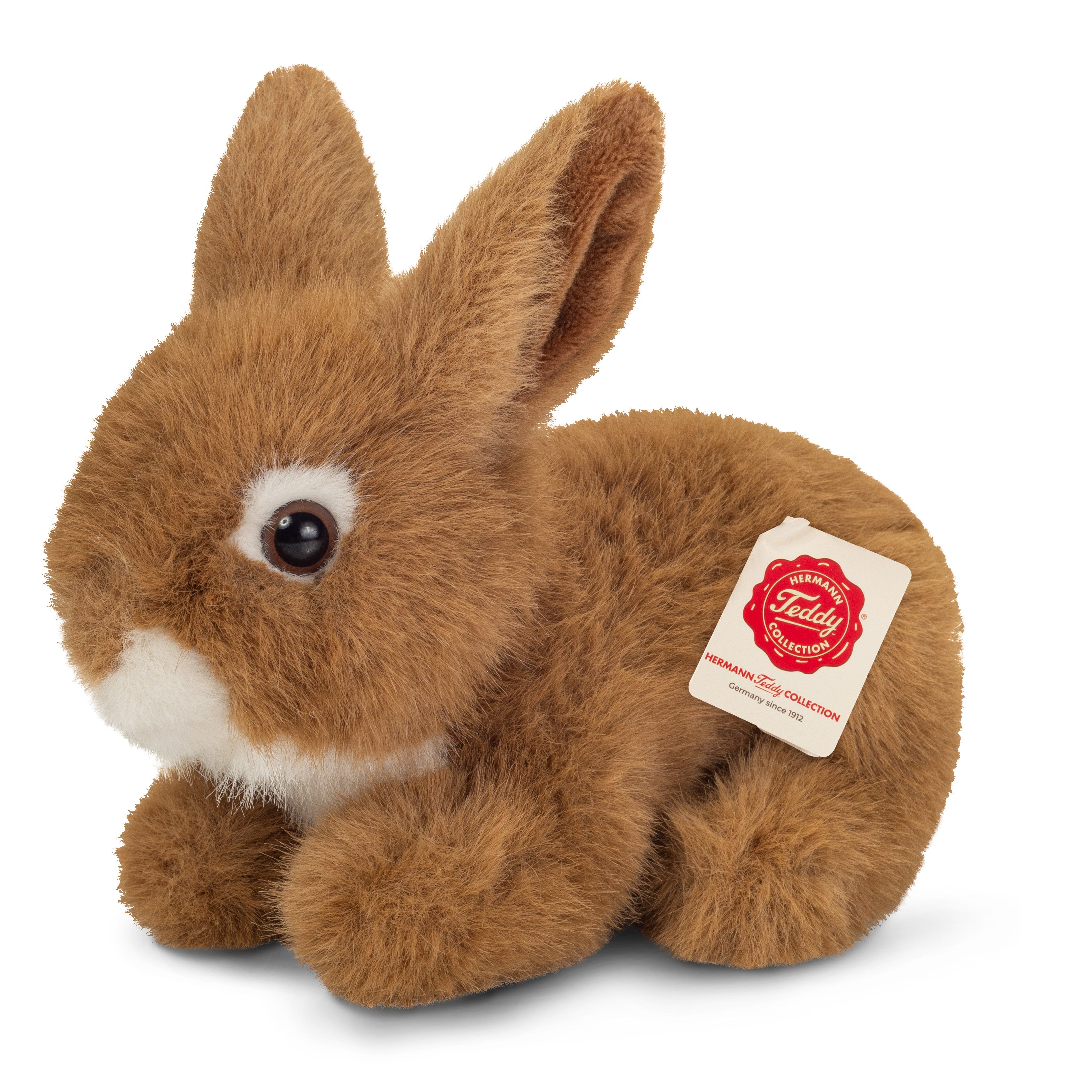 Hase sitzend braun 17 cm