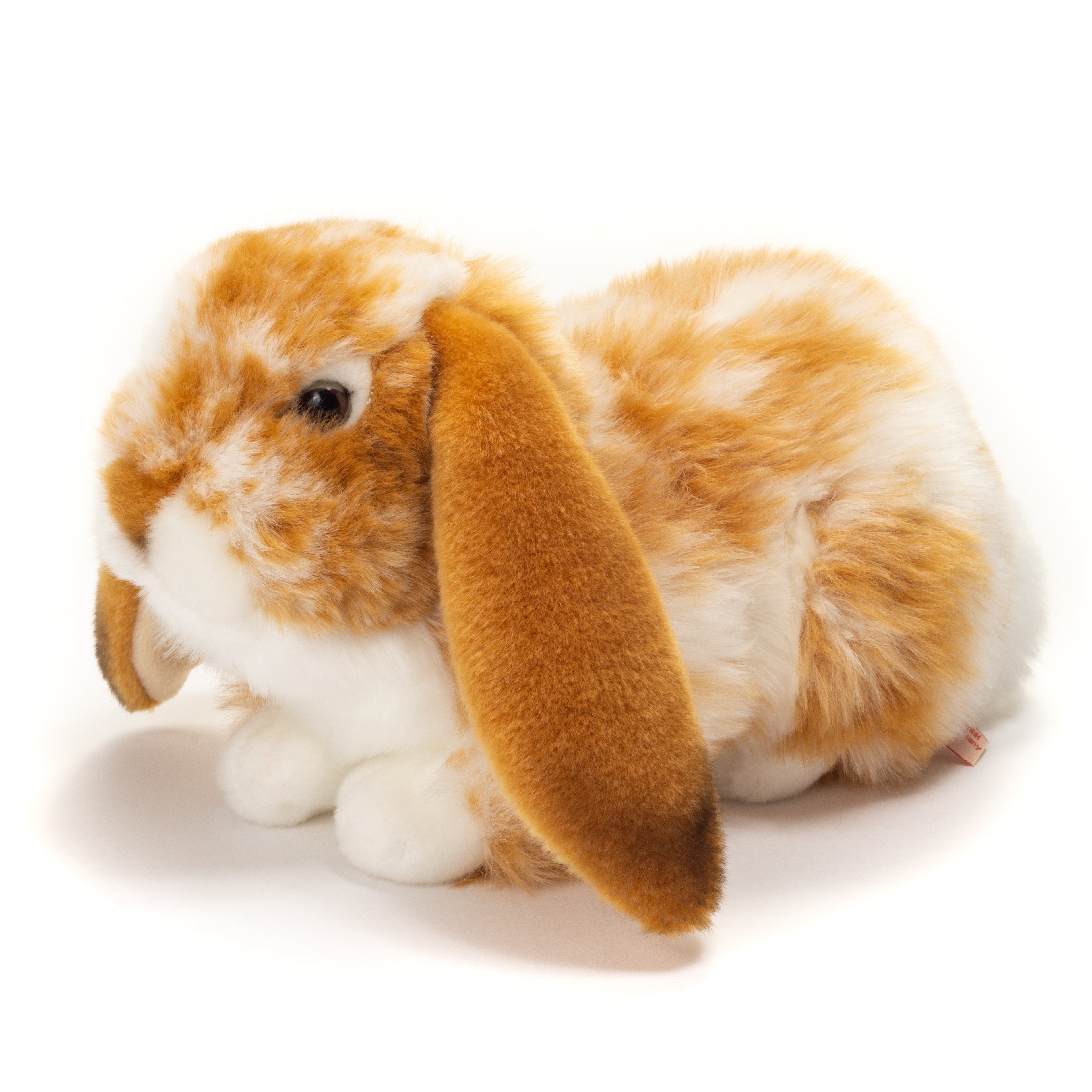 Hase liegend hellbraun-weiss gescheckt 30 cm