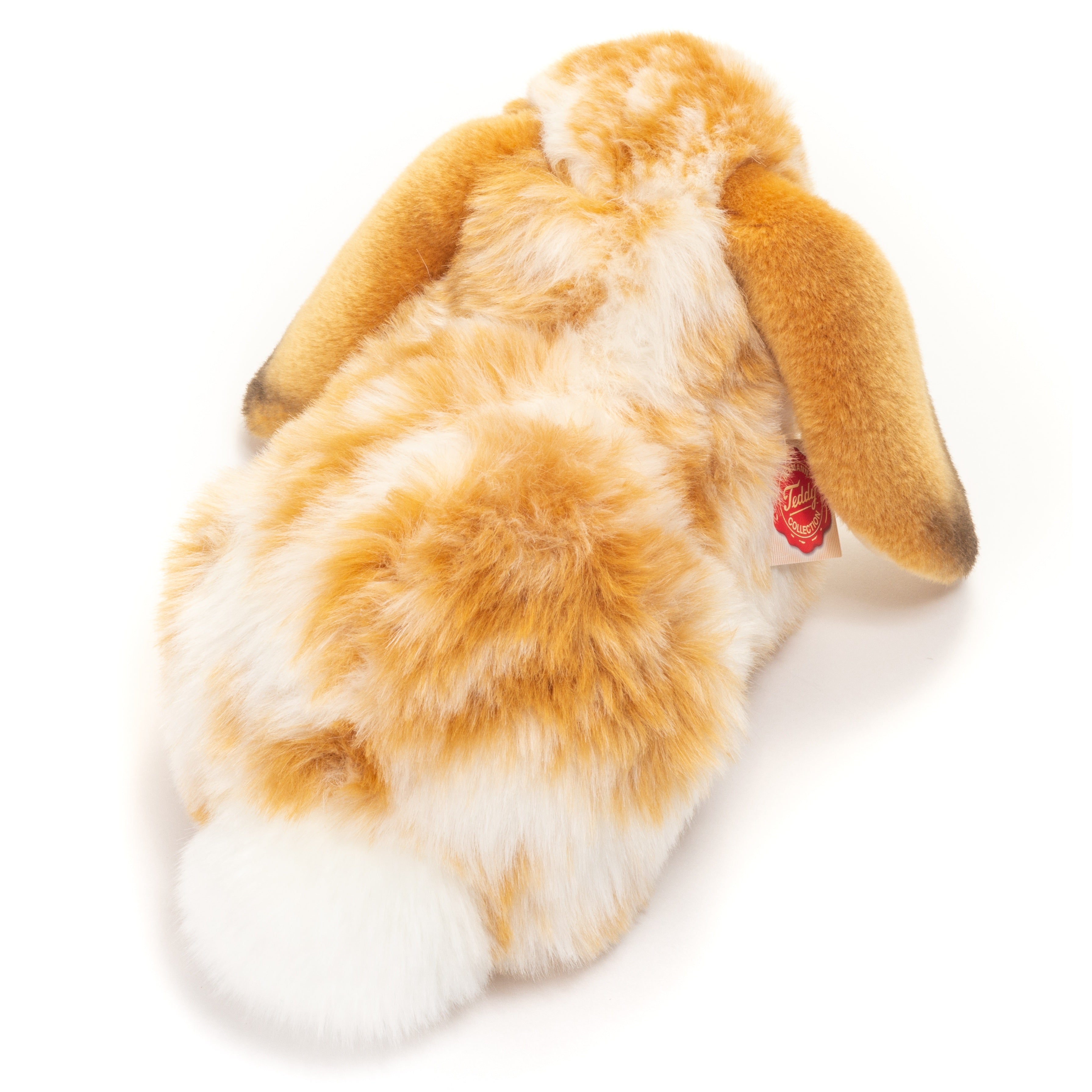 Hase liegend hellbraun-weiss gescheckt 30 cm