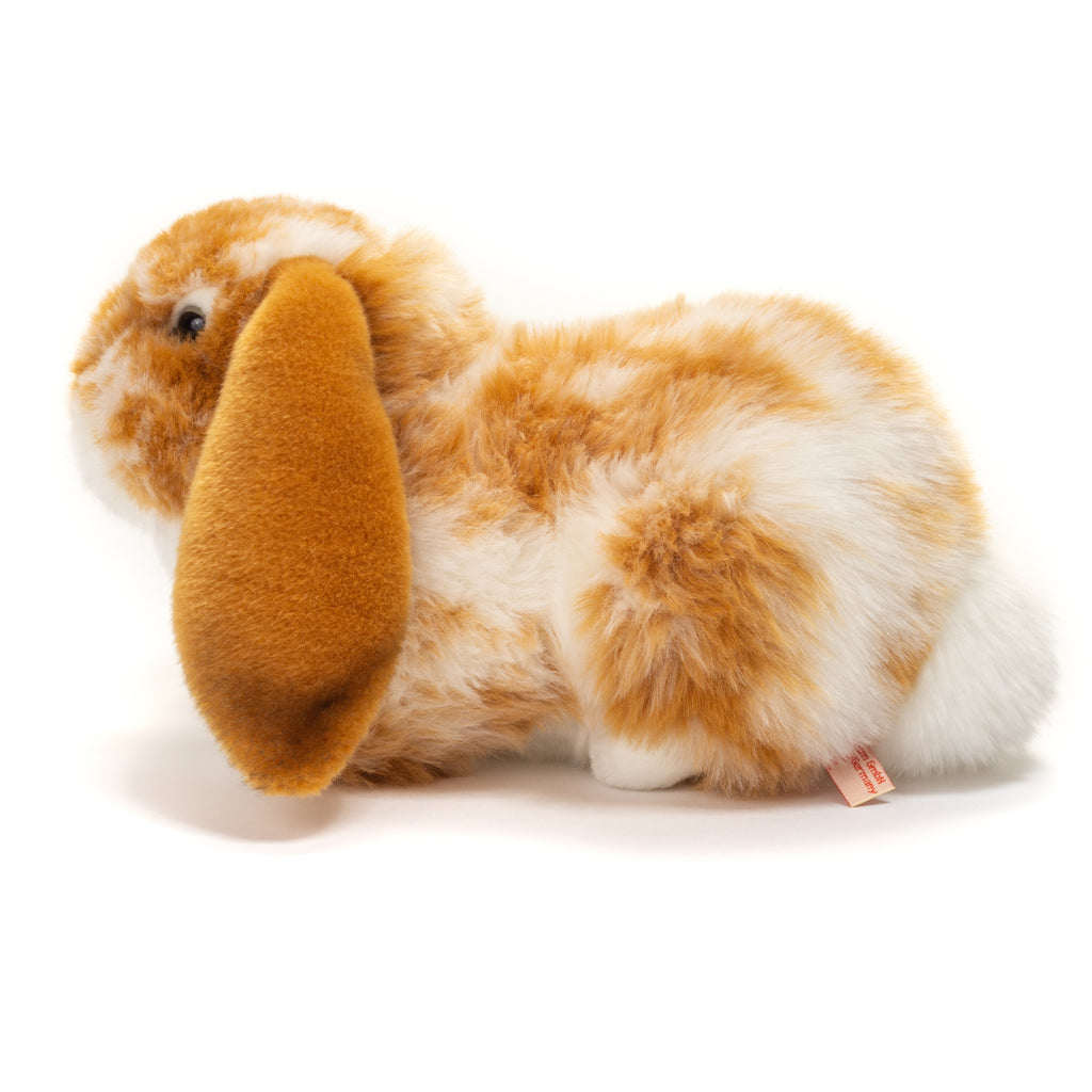 Hase liegend hellbraun-weiss gescheckt 30 cm