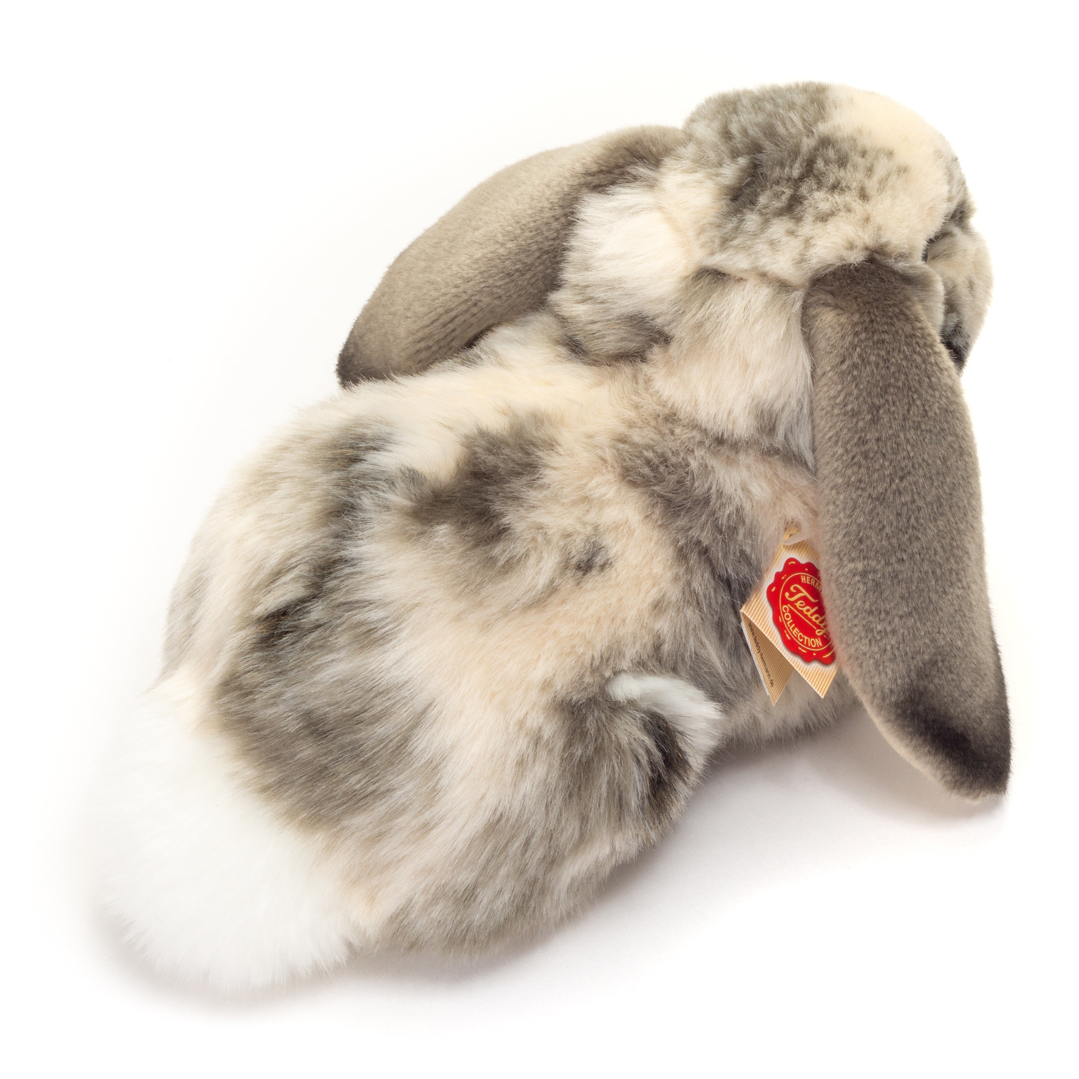 Widderkaninchen liegend grau-weiß 30 cm