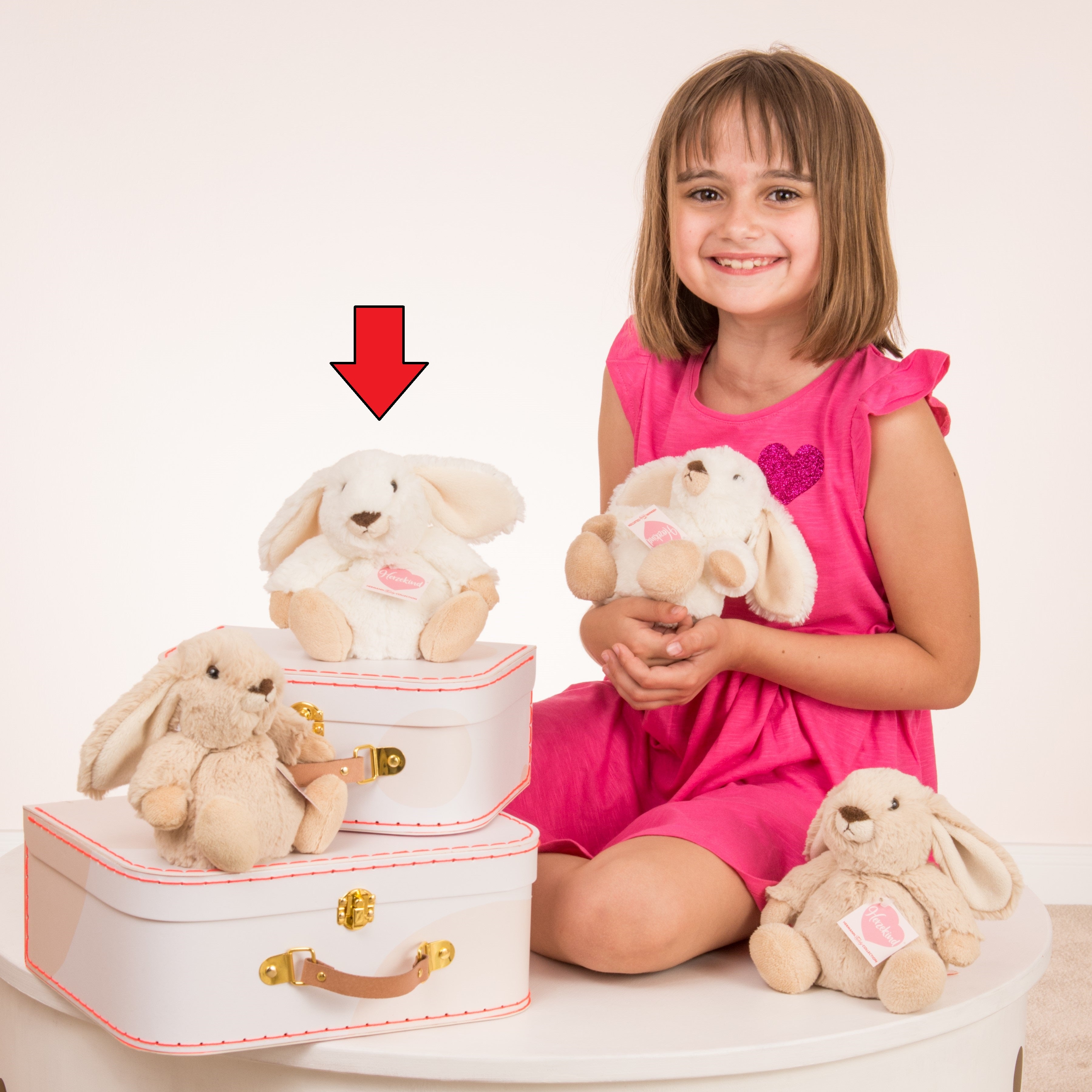 Häschen Poppi weiß 15 cm