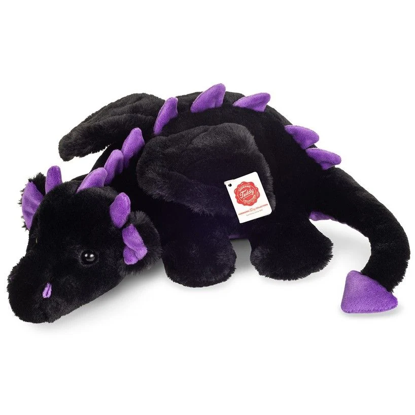 Drache Logan schwarz-lila 32 cm