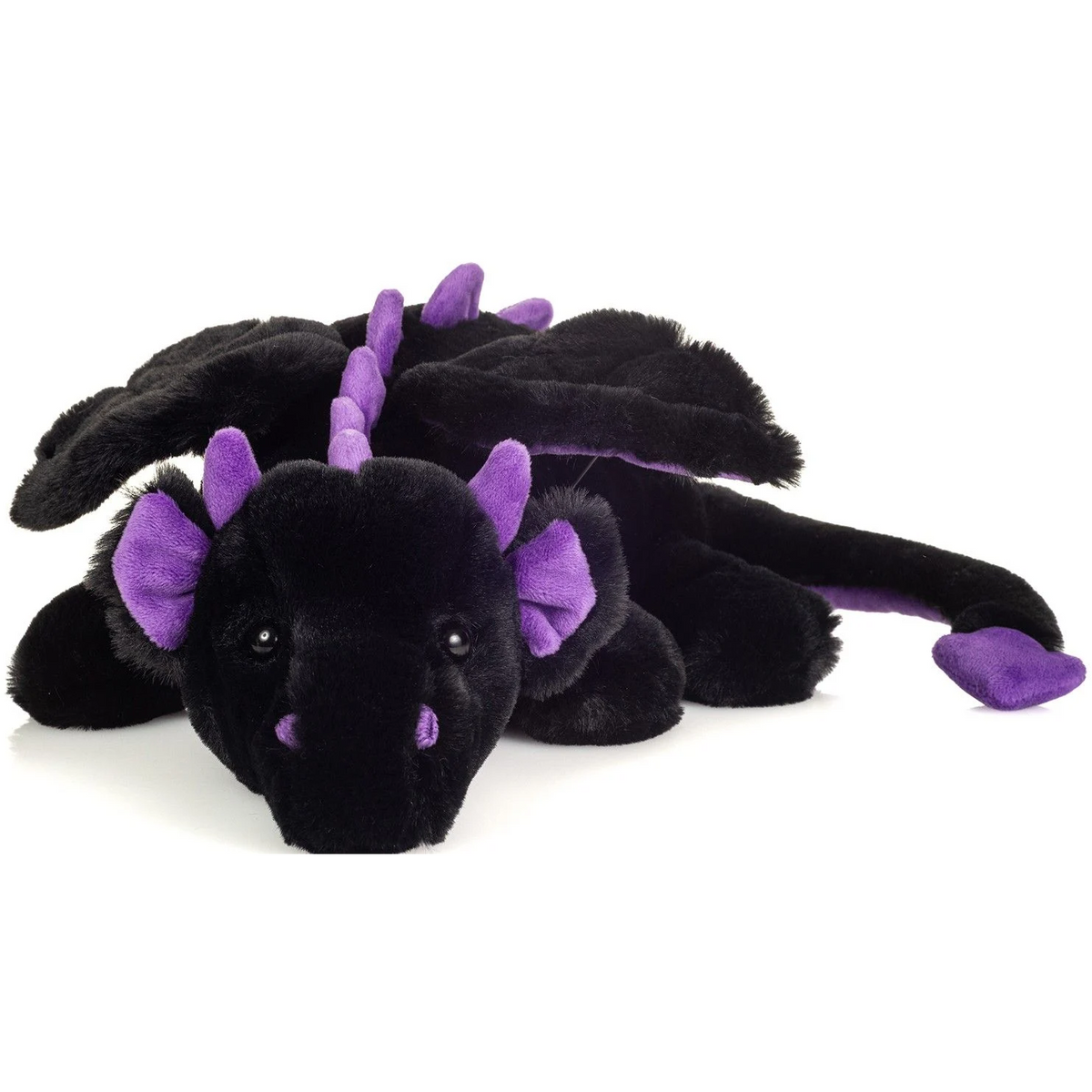 Drache Logan schwarz-lila 32 cm