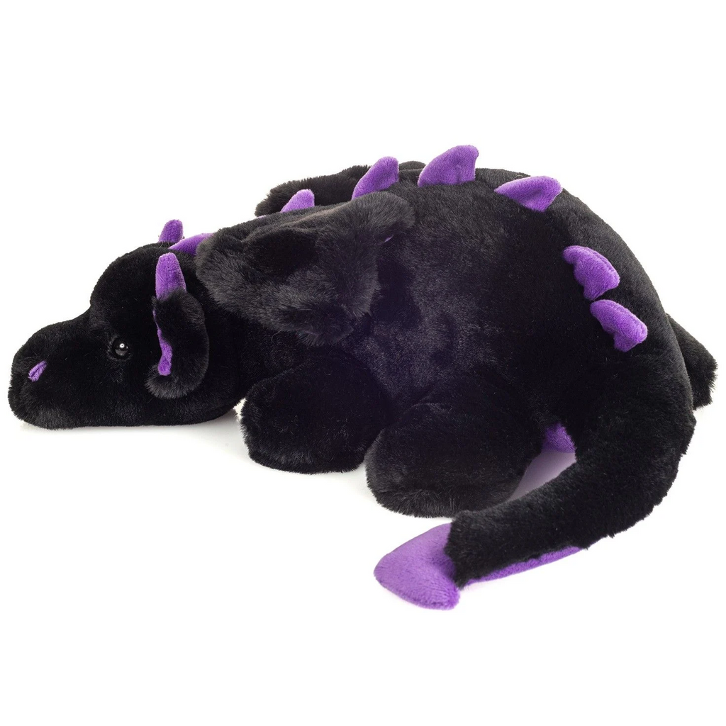Drache Logan schwarz-lila 32 cm
