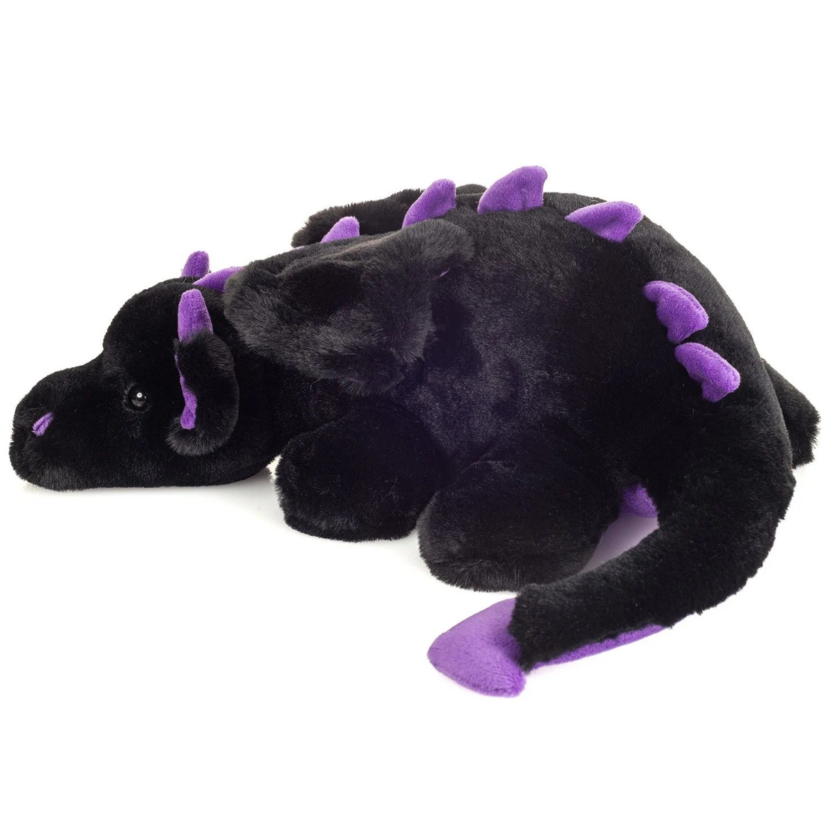 Drache Logan schwarz-lila 32 cm
