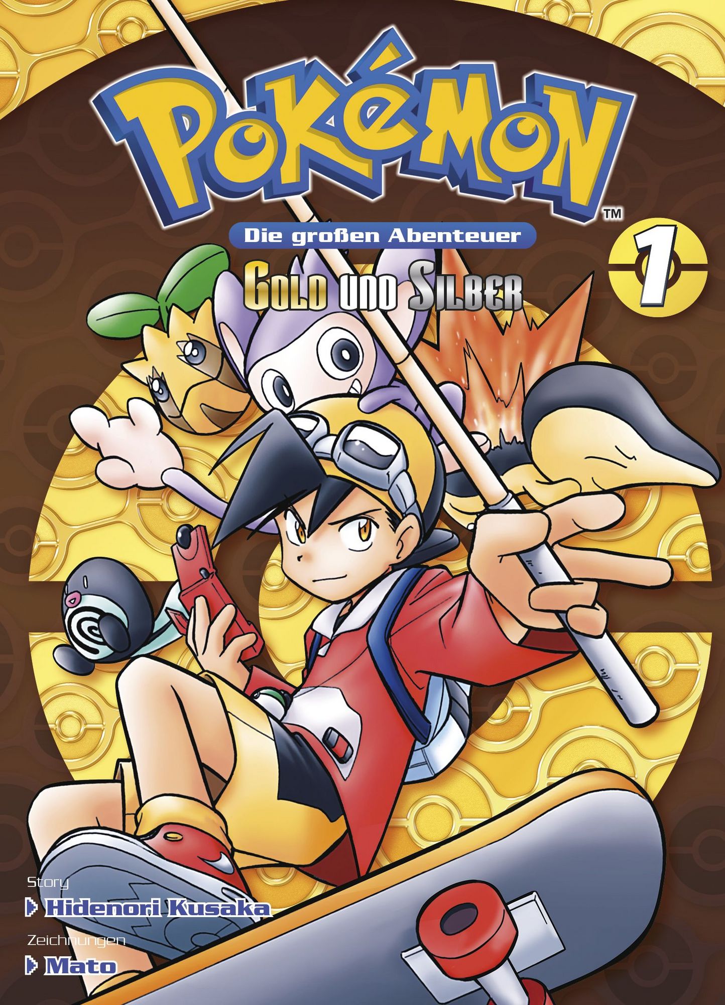 Pokémon - Die großen Abenteuer: Gold und Silber 01 - Autor: Hidenori Kusaka &  Mato