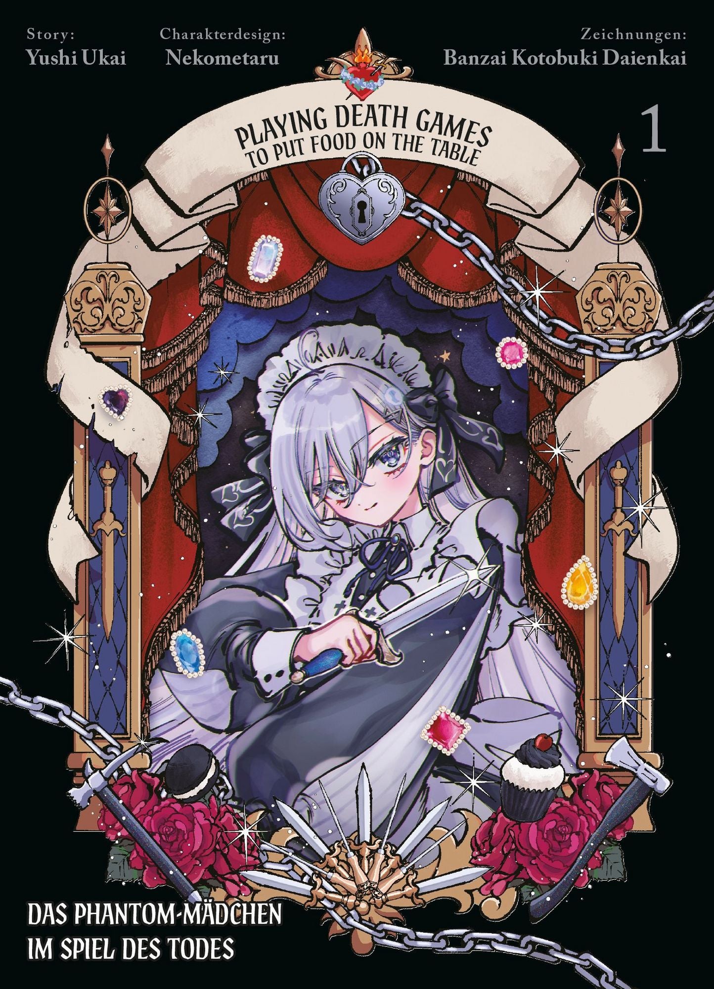 Playing Death Games to put Food on the Table: Das Phantom-Mädchen im Spiel des Todes 01 - Autor: Yushi Ukai &  Nekometaru & Banzai Kotobuki  Daienkai