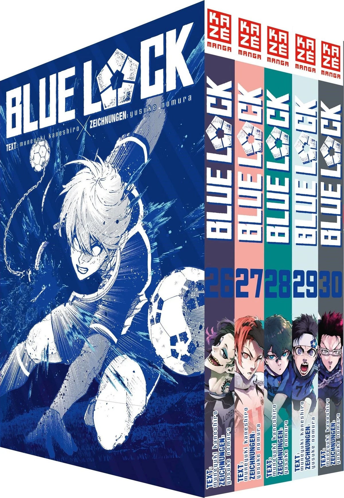 Blue Lock 26-30 im Schuber  -  Autor: Yusuke Nomura